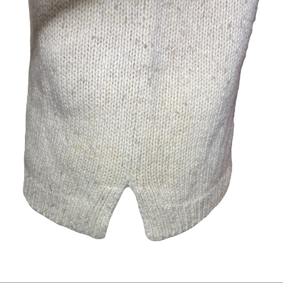 Woolrich Sweater Bird Motif Deep Ecru Heather Size XSP - Picture 6 of 10